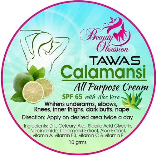 Beauty Obsession – Tawas Calamansi – All Purpose Creme – SPF 65 mit Aloe Vera – 50 Gramm (groß)