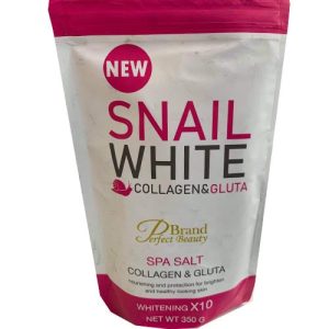 Snail weiß – Kollagen & Gluta – Heilsalz – weiße Peelingseife – 350 g