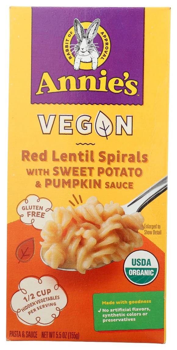 Annie's Homegrown Pasta Lentil Süßkartoffel Kürbis – Bio & nahrhaft