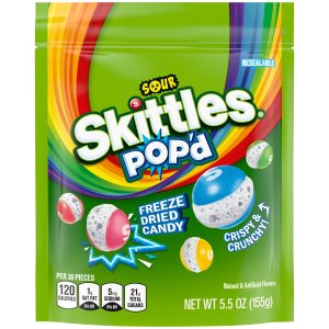 Skittles Popd Sour Freeze getrocknete Süßigkeiten