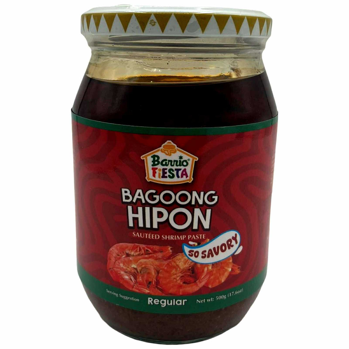 Barrio Fiesta Bagoong Hipon – Regulärer Geschmack – Groß – 500 G