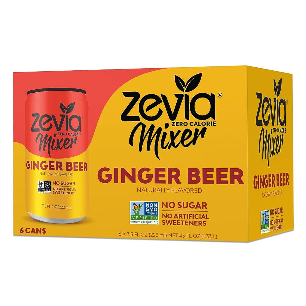 Zevia – Zero Calorie Mixer Ingwerlimonade 6pk 45 OZ – (Packung mit 4)