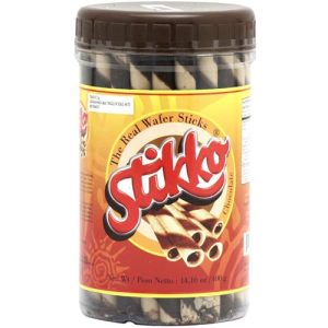 Stikko Schokoladen-Wafersticks im Glas – 14.1 Unzen