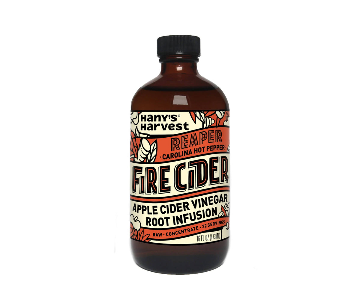 Reaper Fire Cider (Apfel Cider Essig – Carolina Reaper Pfeffer) Flaschen – 6 x 16 Unzen