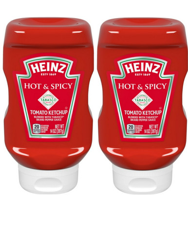Heinz Hot & scharf Tomatenketchup, 14 Unzen (2 Stück)