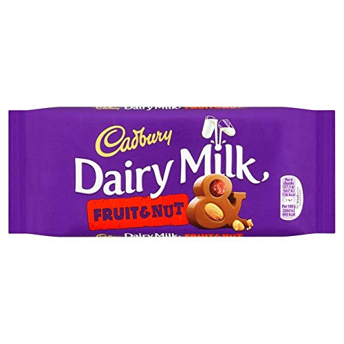 Cadbury Milchmilch Obst & Nüsse 110g