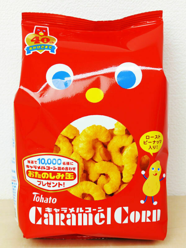 Tohato, Karamell-Mais, Milch-Karamell-Geschmack, zerbrechlicher Mais-Snack, – 70g
