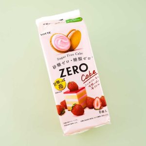 Lotte Zero Zuckerfreie Kuchen-Snacks – süße und saure Erdbeeren