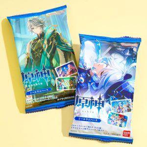 Genshin Schlagwafer mit Aufkleber