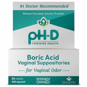 phd feminin Gesundheit Zäpfchen Vaginal 24 ea – Packung mit 4