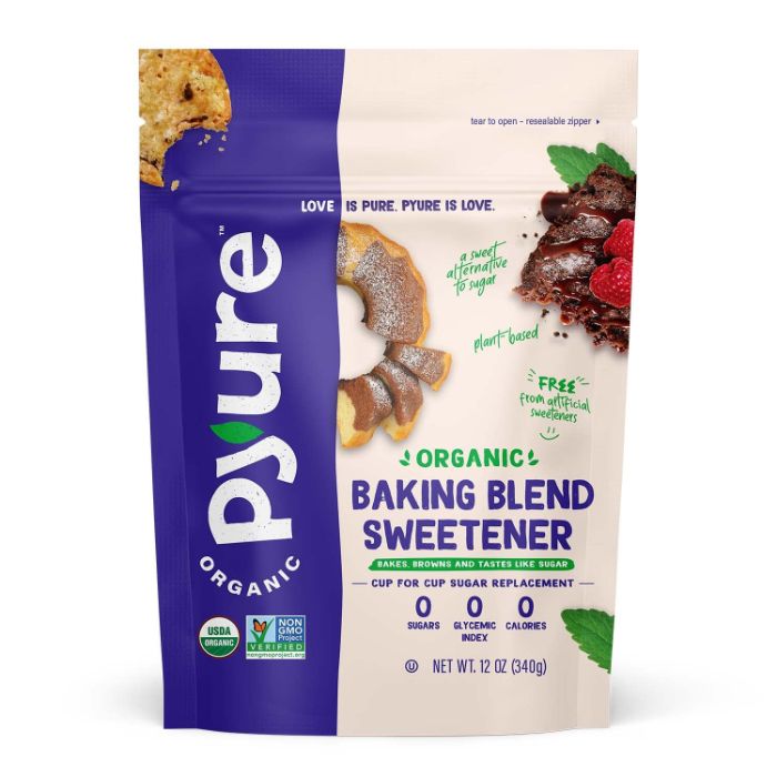Pyure Süßstoff Backmischung Bio 12 Oz – Packung mit 6