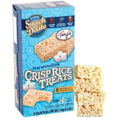 Snack Delite Marshmallow Crisp Reis Leckereien, Glutenfrei, einzeln verpackt, 8 Stück