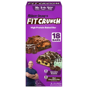 Chef Robert Irvine’s Fit Crunch Hochprotein gebackene Bars fitcrunch Vielfalt Packung, 18-count