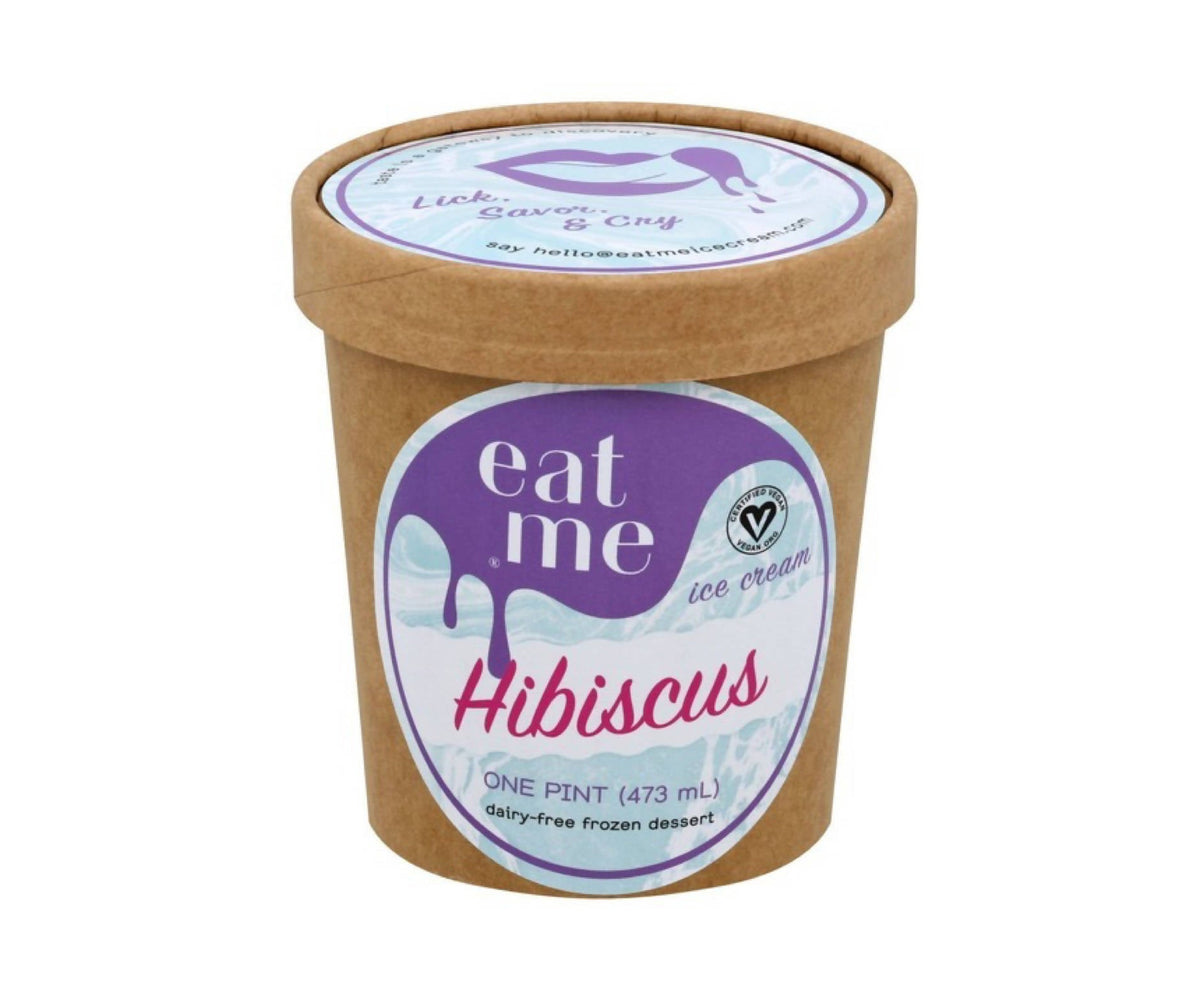 Hibiscus Vegan Ice Creme Pints – 8 x 16 Unzen