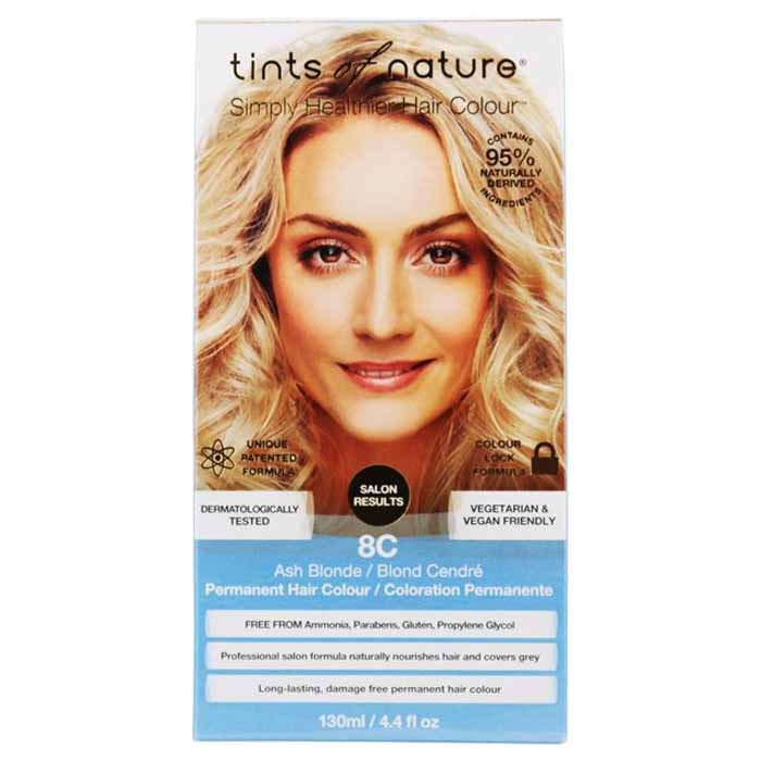 Tinten der Natur – 8C Ash Blonde Permanent Hair Dye, 4,4 fl oz – Packung o