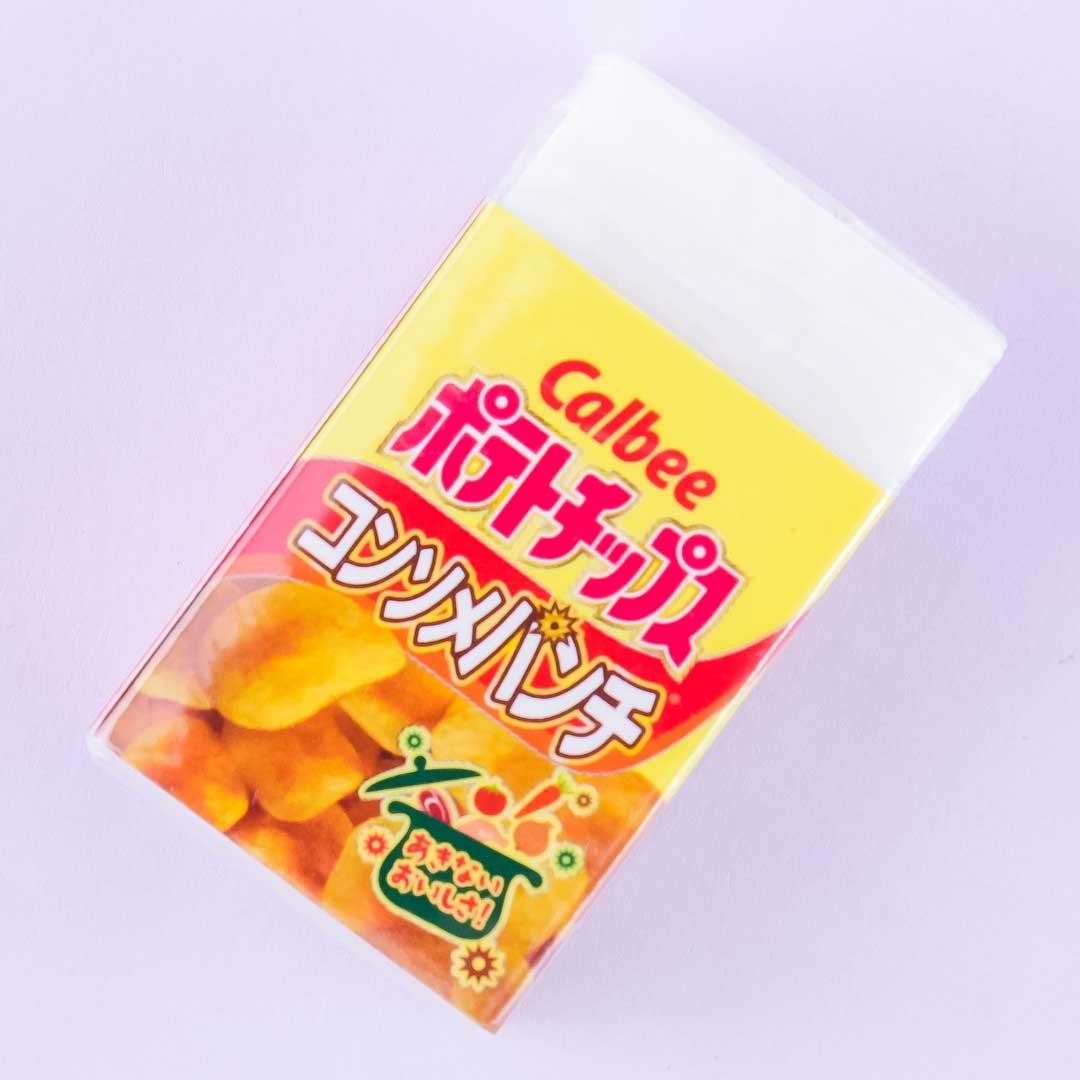 Calbee Kartoffelchips Consomme Punch Eraser