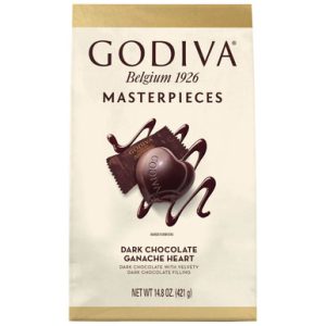Godiva Masterpieces dunkles Schokoladen-Ganache-Herz, 14,8 Unzen.