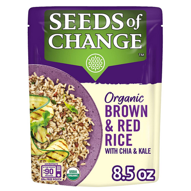Samen der Veränderung Bio Braun & Rot Reis mit Chia und Kale, 3,2 lbs