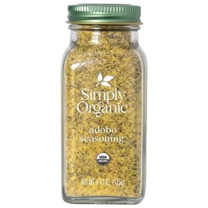 Simply Organic – Würz-Adobo-Flasche, 4,41 Unzen – Packung mit 6