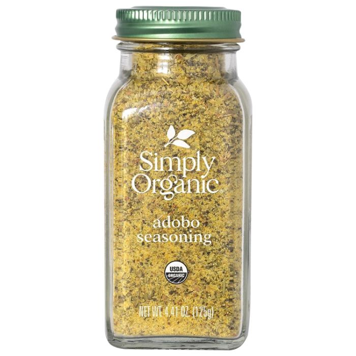Simply Organic Würzende Adobo-Flasche, 4,41 Oz – 6er Packung