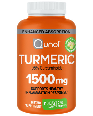 Qunol Kurkuma 1500 mg, 220 Kapseln