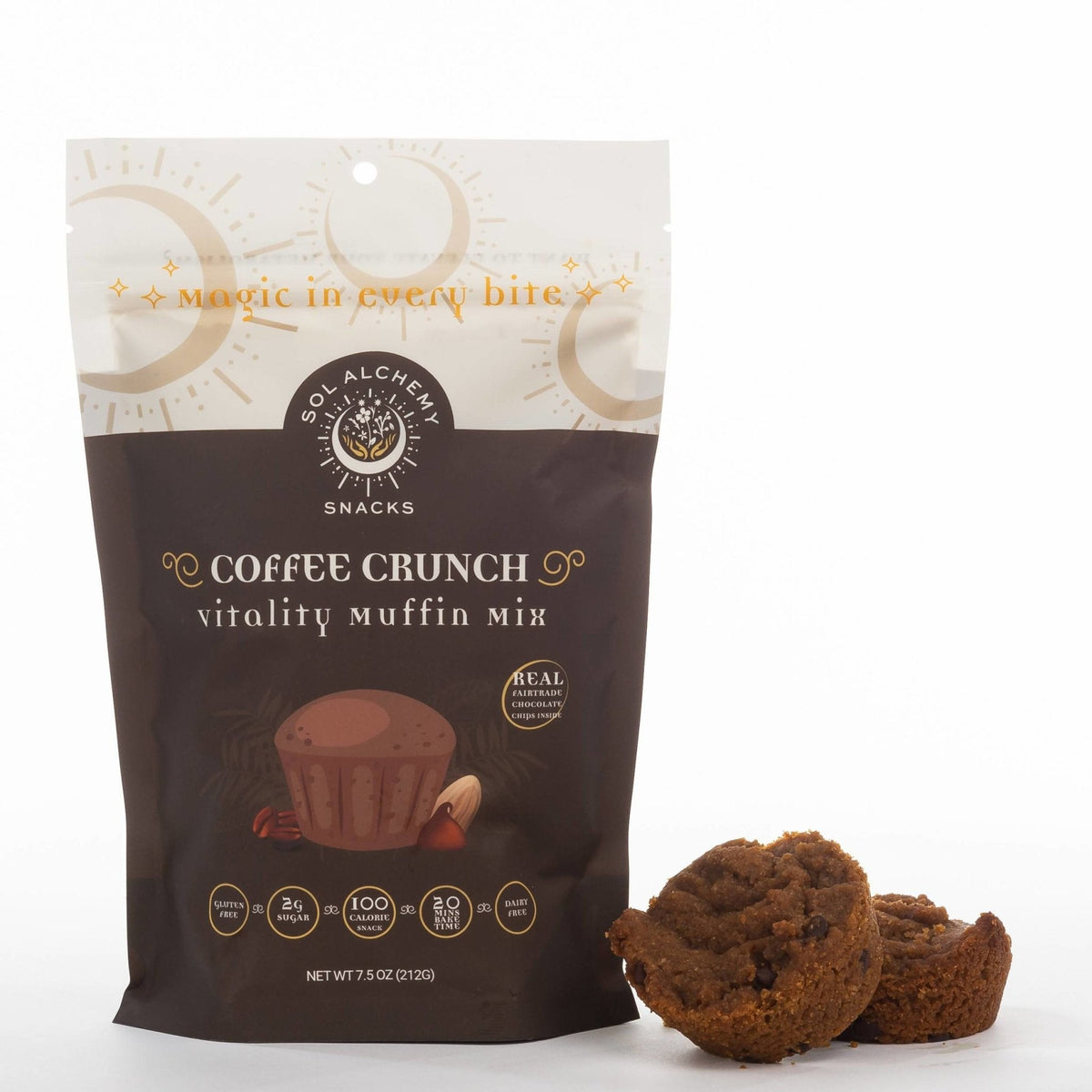 Kaffee Crunch Vitality Muffin Mischung – 12 x 7,5 oz