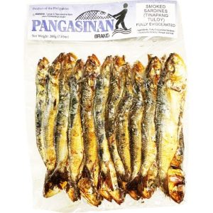 Pangasinan-Marke – geräucherte Sardinen (Tinapang tuloy) – vollständig ausgeweidet – 200 g