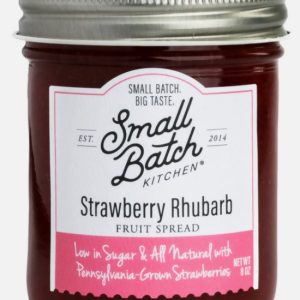 Small Batch Kitchen Erdbeere Rhabarber Fruchtaufstrich Gläser – 6 Gläser x 8 Unzen