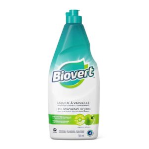 Biovert – Spülmittel Flüssig Grüner Apfel, 23.7 Floz (Packung mit 12)