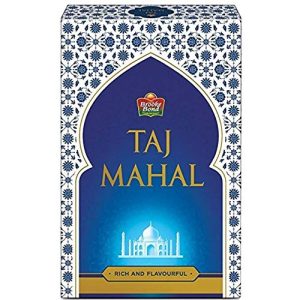 Brooke Bond Taj Mahal Schwarzer loser Teegranulat.