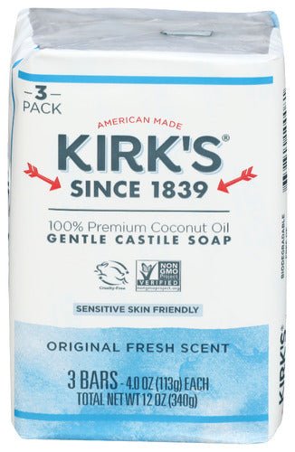 Kirk's Castile Bar Seife 3-Packung