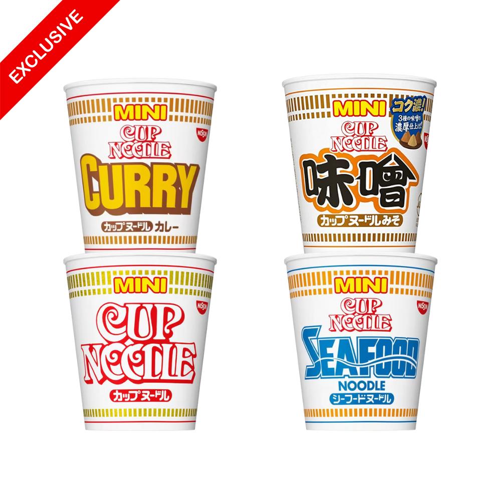 Nissin Cup Noodle Trial Packung (4 Tassen)