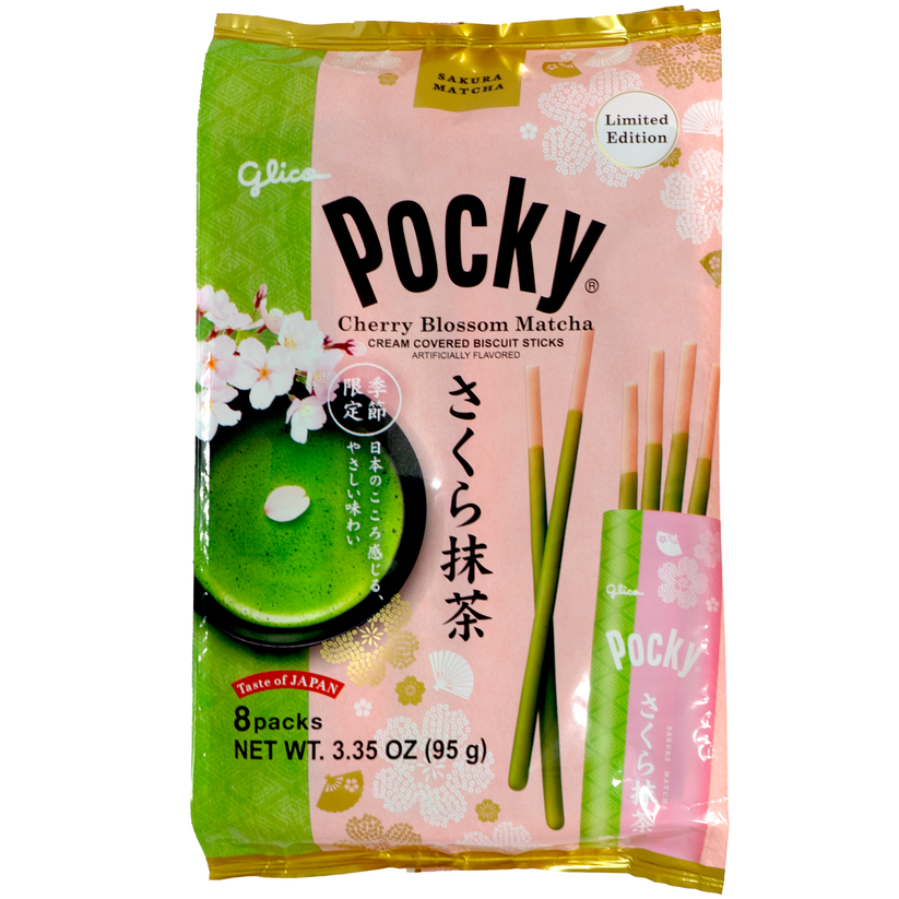 Pocky Kirschblüte Matcha Creme