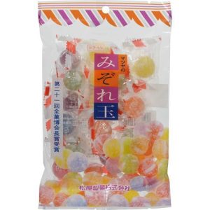 Matsuya, Mizoredama, Hard Süßigkeiten, 6 Arten Geschmack, Soda & Früchte, – 160g