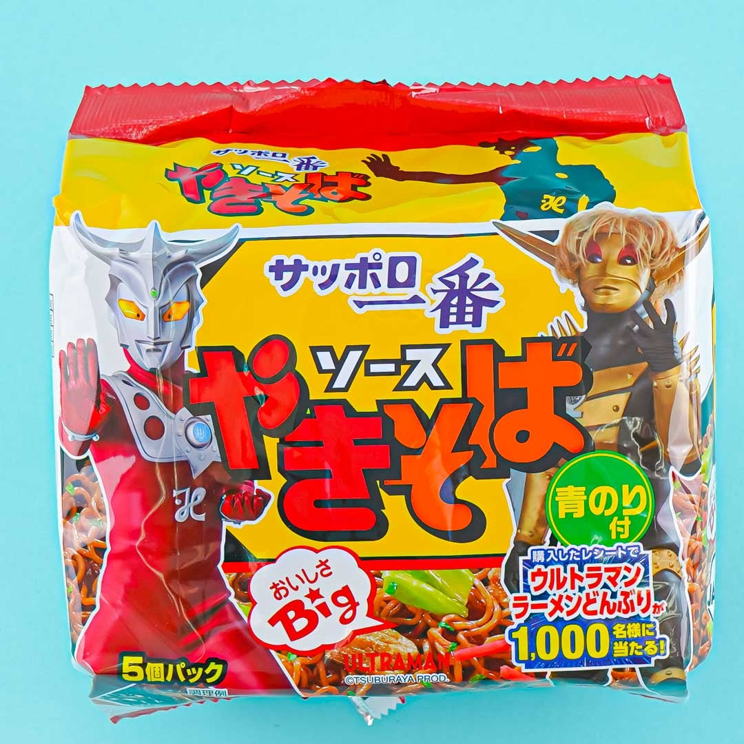 Ultraman Sapporo Ichiban Nudelpackung – Sauce Yakisoba