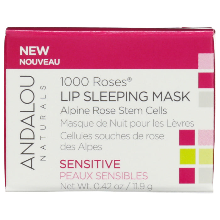 Andalou Naturals Maske Lip Sleeping 1000 Rosen, 0,45 oz