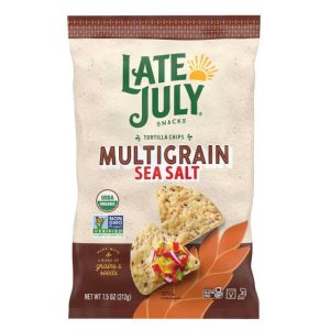 Late July Chips Multigrain Meersalz, 7,5 Unzen Packung mit 12
