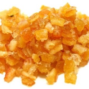 gewürfelt Orangenschale