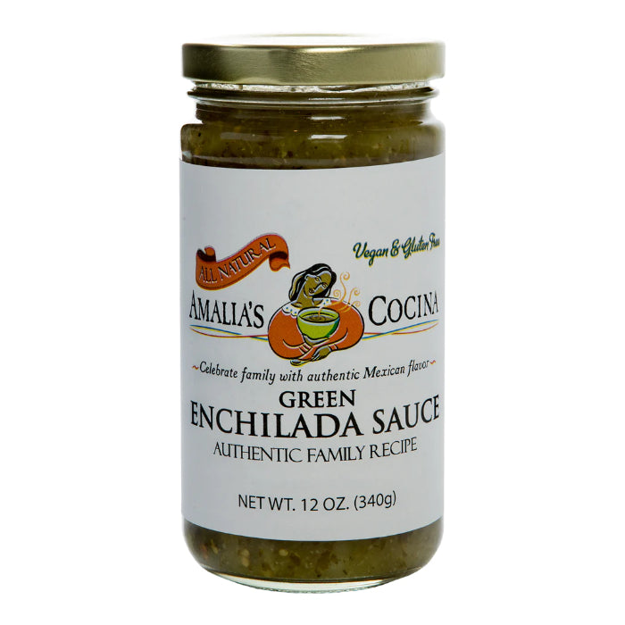 Amalia's Cocina – Sauce Grün Enchilada 12 Oz – Packung mit 12 Stück