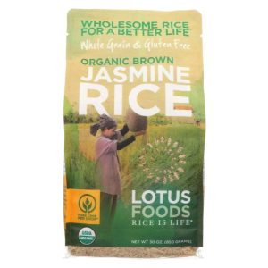 Lotus Foods Bio brauner Jasminreis, 30 Unzen