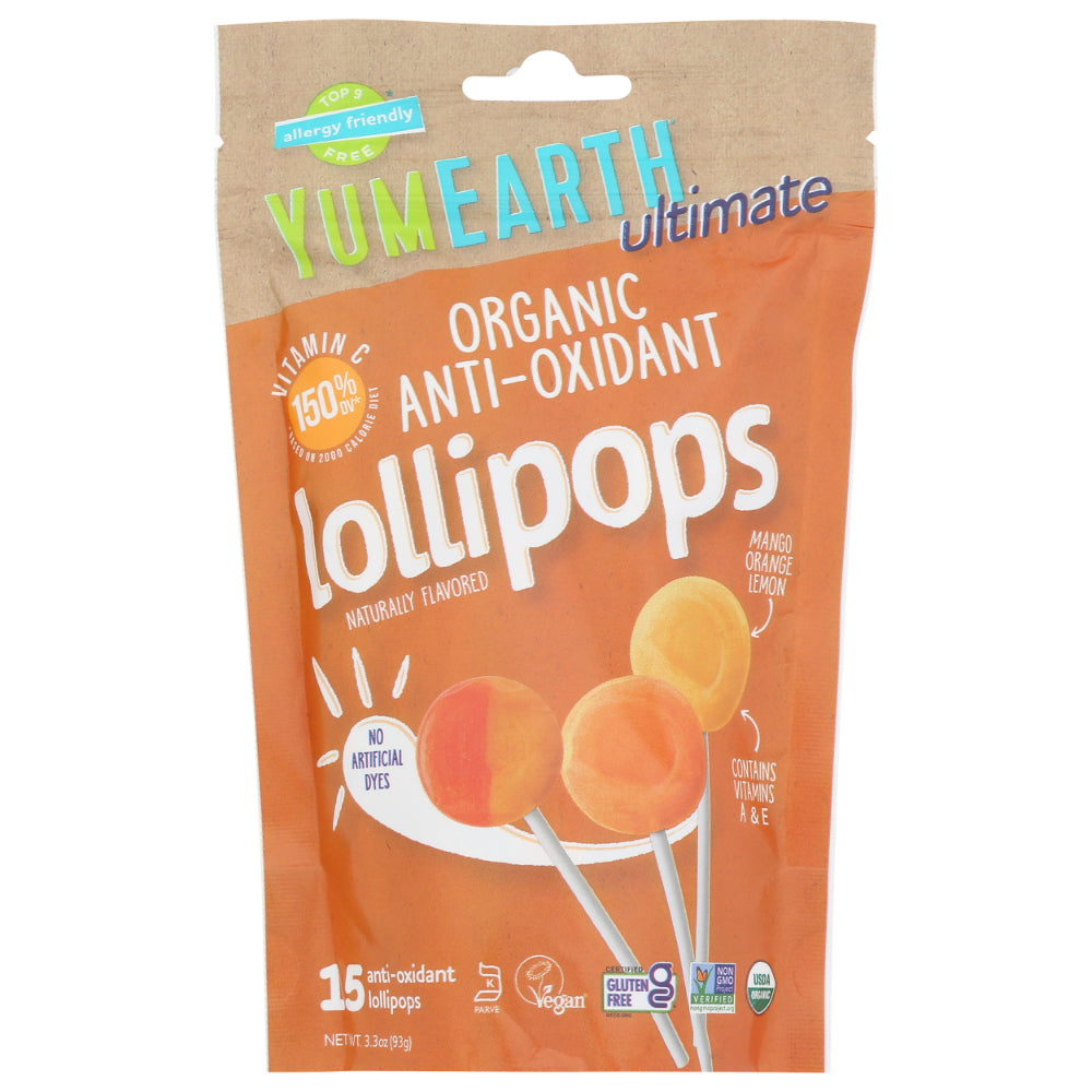 YumEarth – Ultimate Bio Anti-Oxidant Lollipops 3.3OZ (Packung mit 6)