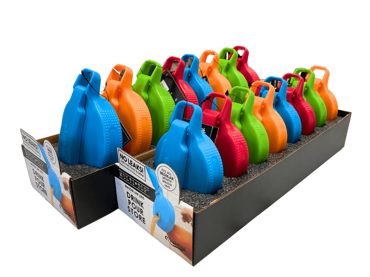 Mason Glas Mehrfarbig Tops, mehrere Farben, jeweils 1 Stück