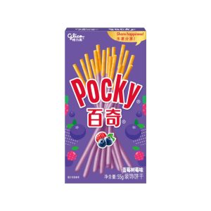 Pocky Heidelbeere und Himbeeren (China)