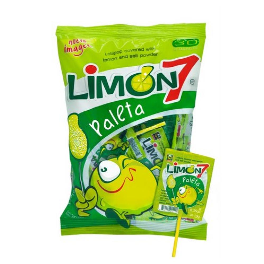 Limon7 Paleta Lollipops mit Salz & Zitronenpulver