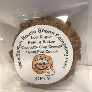 Horton House Scone GF Erdnussbutter Schokolade Chip Knuspermüsli Frühstück Keks (niedriger Zucker) Fall – 12 Stück