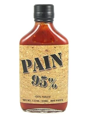 PAIN 95% scharfe Sauce, 6,5 Unzen.