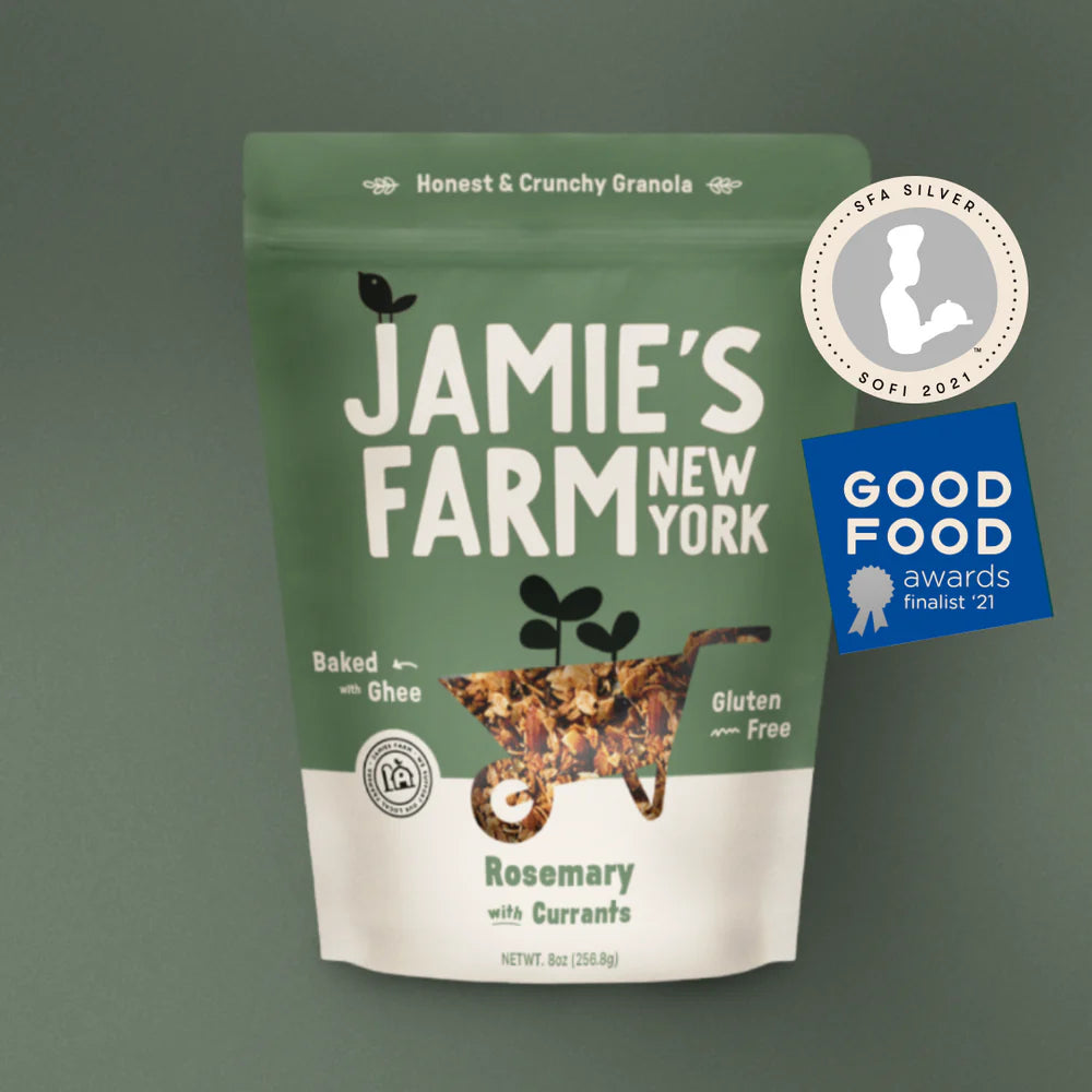 Jamie's Farm Granola Rosmarin mit Johannisbeerbeutel – 6 Beutel x 8 oz Etui