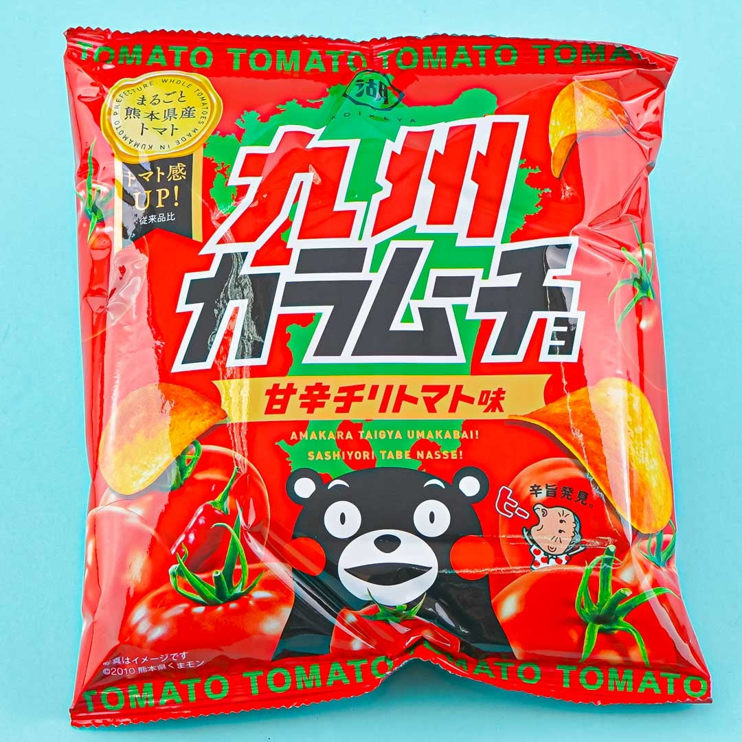 Kumamon Karamucho Kartoffelchips – Süße und scharfe Chilitomate
