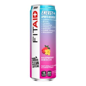 Lifeaid Beverage – FitAid Energy Himbeere RTD, 12 Oz – Packung mit 12 Stück