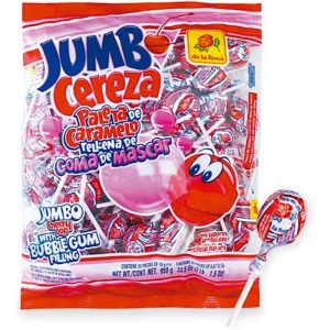 de la rosa – Kirsche Pop Jumbo Lutscher, 16,08 Unze (Packung mit 25)